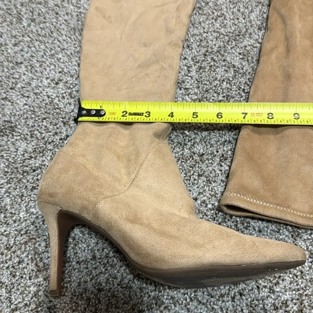 JESSICA SIMPSON Women's Abrine Over-The-Knee Boots Size 5.5 In Almond